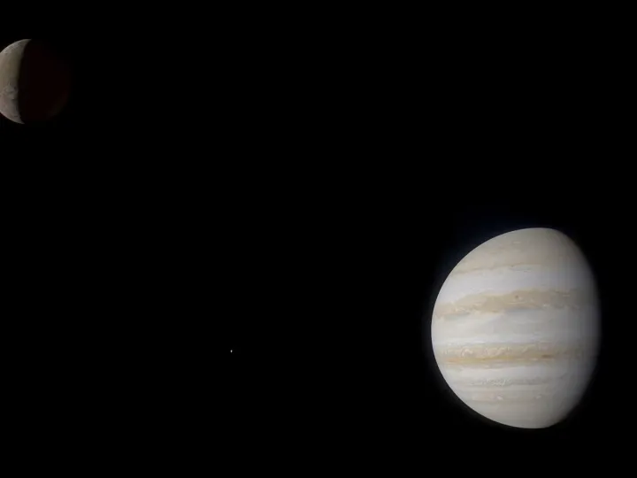 Io, Europa and Jupiter - PJ58 - true colors (53517414766)